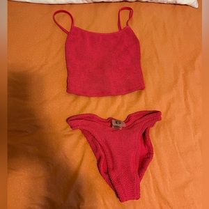 Brand New Hunza G Fuchsia bikini